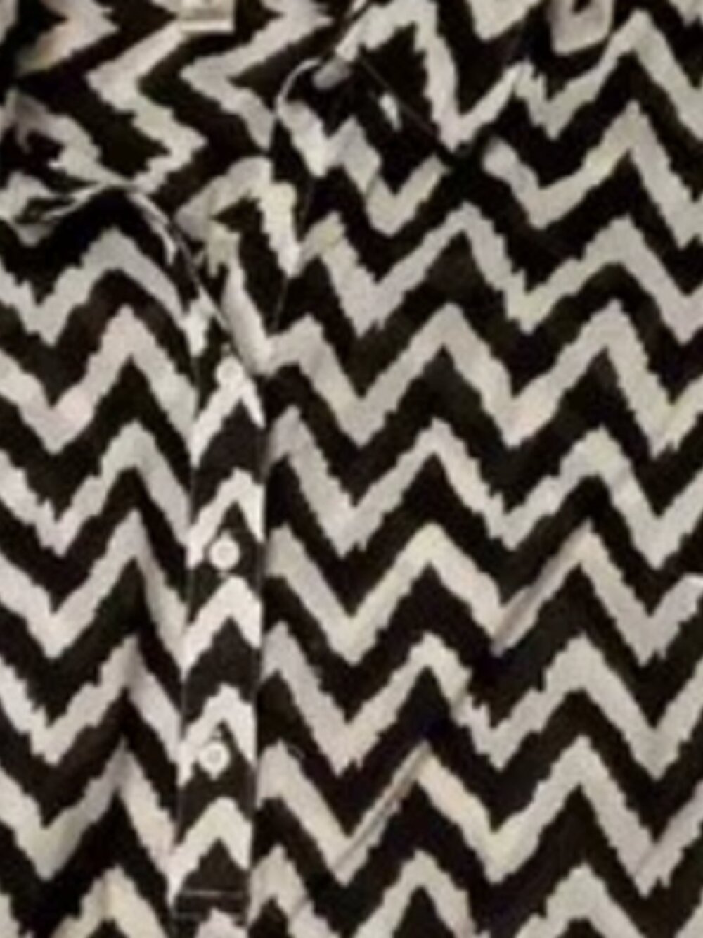 Dahlia Collection Chevron Pop Over with Buttons Blouse SZ Medium - Picture 3 of 7